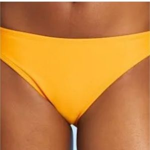 𝅺juniors' large (8-10) Cheeky Bikini Bottom Xhilaration Mango Orange nwot